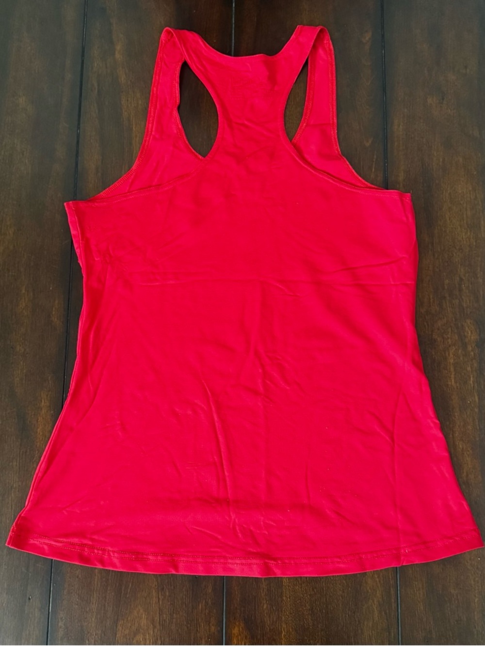 Coeur Racerback Running Tank Top - Red Medium - Picture 5 of 7